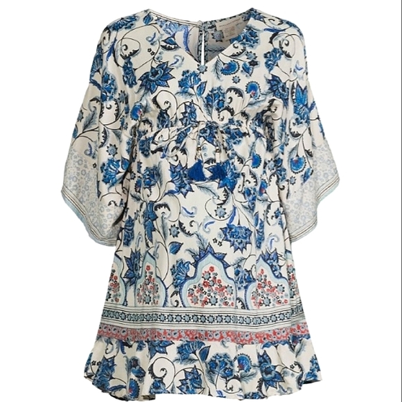 NWT Stunning ROMANTIC GYPSY~Maternity~Lightweight Empire Waist Short Kimomo Dres - Picture 1 of 16